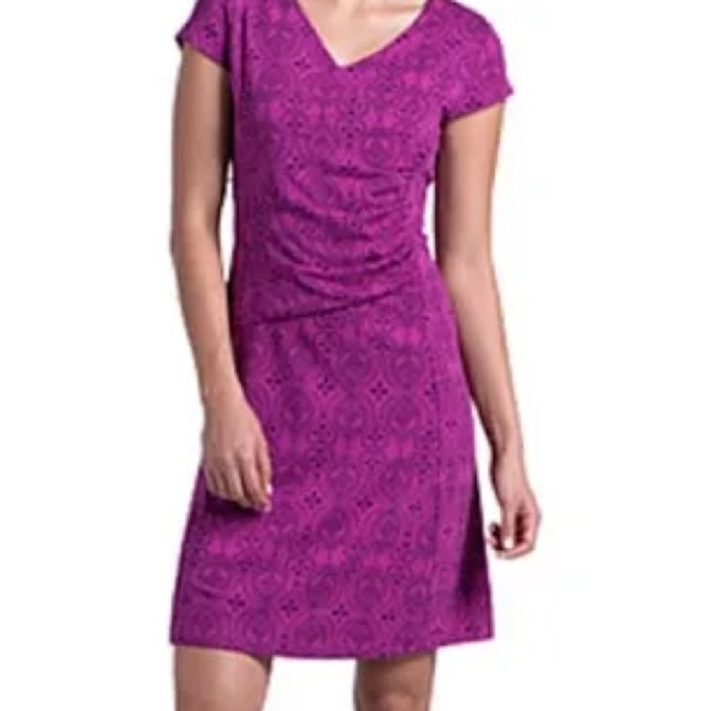 Kuhl Verona Deep Purple V-Neck Dress Size Small